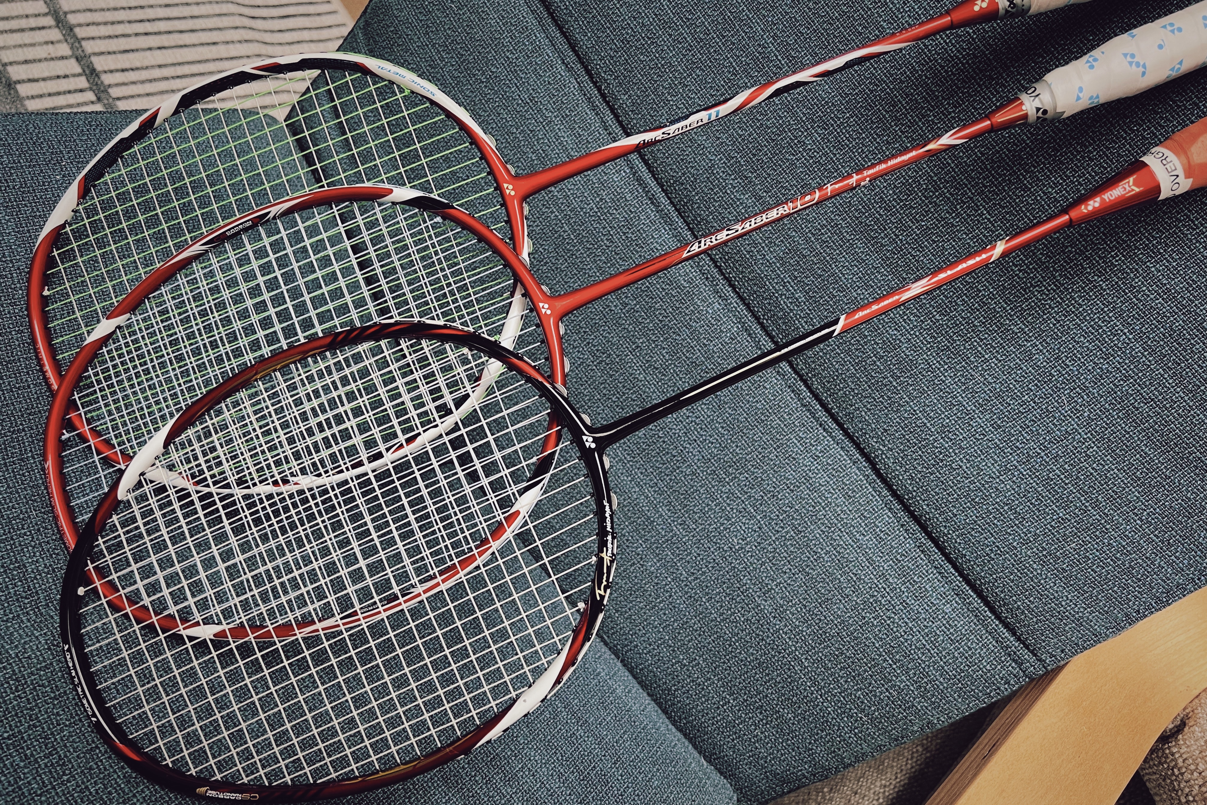 My Yonex Arcsaber collection